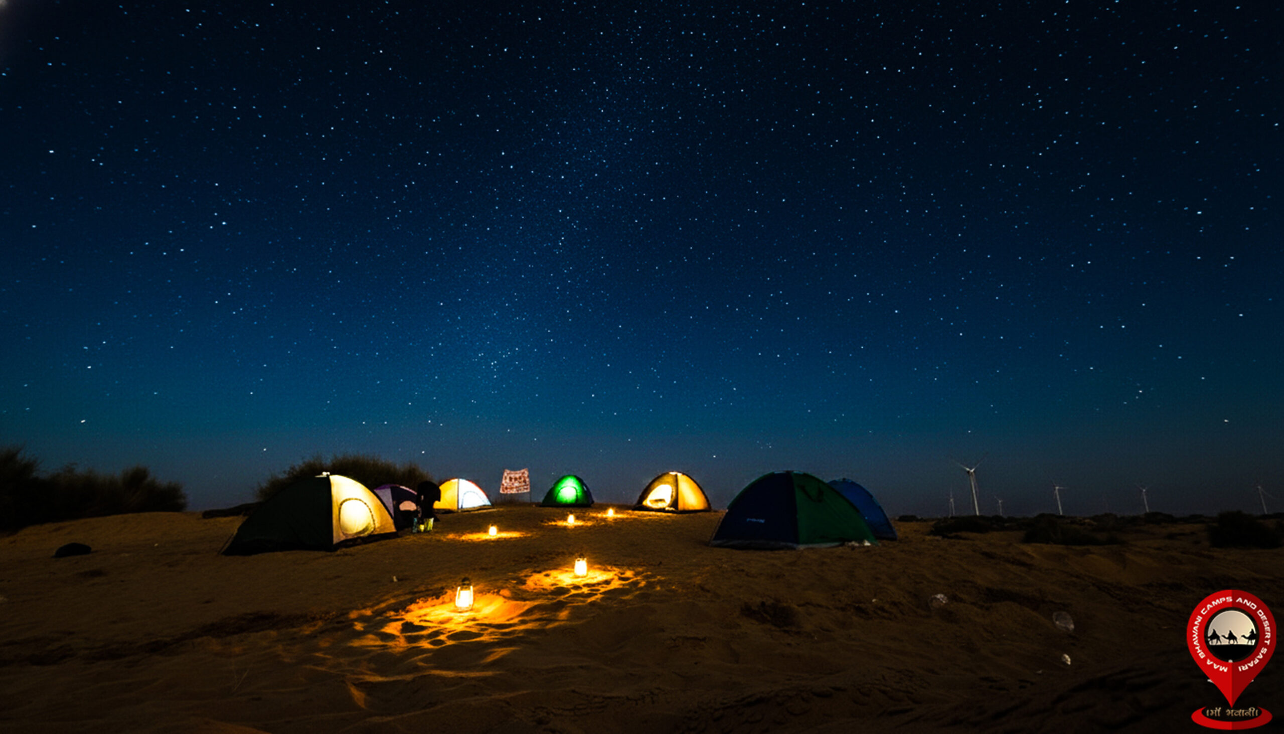 open desert camping in jaisalmer